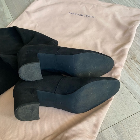 Stuart Weitzman Suede Over The Knee Boots - Picture 5 of 12